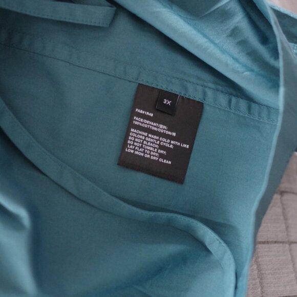 Lafayette 148 NY deep lagoon jacket womens Cotton button  jacket blazer Size:3X - Picture 5 of 6